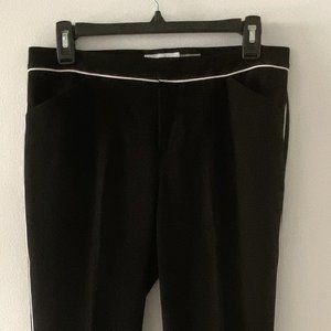 Black pants with white lateral line